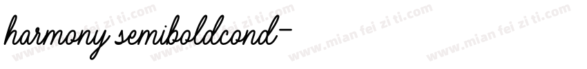 harmony semiboldcond字体转换